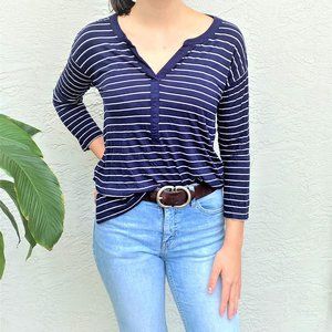 Striped Henley Tee